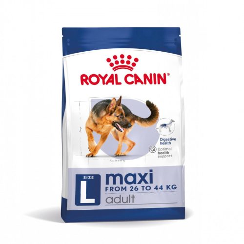 Royal Canin Maxi Adult Prémium Minőségű Száraz Kutyatáp Nagytestű Felnőtt Kutyáknak 15kg - Teljes Értékű Táplálék