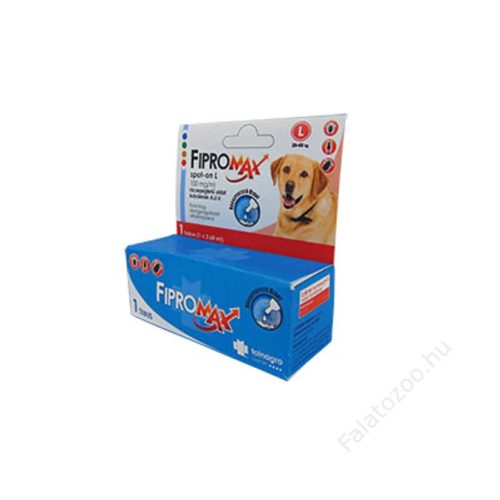Fipromax Spot-On Dog L  (20-40Kg) 1x rácsepegtető oldat kutyáknak bolhák és kullancsok okozta fertőzés gyógykezelésére és megelőzésére.