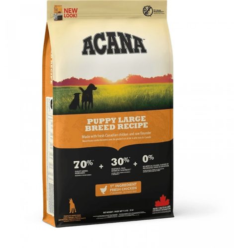 Acana Puppy Large Breed Prémium Minőségű Száraztáp Nagytestű Kölyökkutyáknak 11.4kg - Egészséges Csontozatért és Optimális Növekedésért