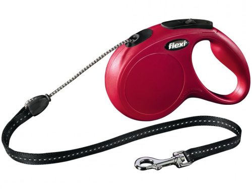 Flexi Classic S Kötélpóráz 5m Piros Könnyű. Biztonságos Vezetés Kis- és Közepes Testű Kutyáknak