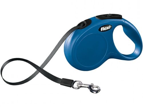 Flexi Classic S Szalagpóráz 5m Kék Strapabíró és Kényelmes Sétáltatás Kis Testű Kutyáknak