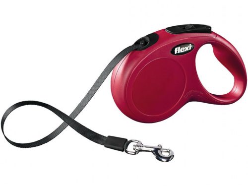 Flexi Classic S Szalagpóráz 5m Piros Strapabíró és Kényelmes Sétáltatás Kis Testű Kutyáknak