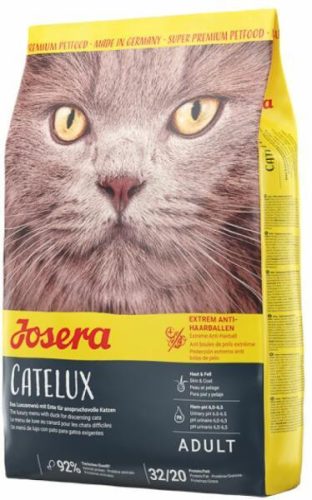 Josera Catelux Száraz Macskatáp Kacsával és Burgonyával 2kg - Szőrlabda-ellenes Formula Hosszúszőrű Felnőtt Macskáknak