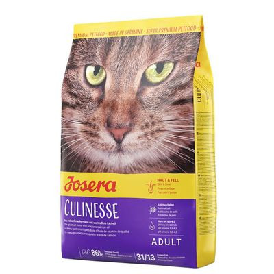 Josera Culinesse Száraz Macskatáp Lazaccal és Baromfival 2kg - Teljes Értékű Eledel Felnőtt Macskáknak, Egészséges Bőrért és Szőrzetért