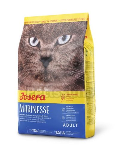 Josera Marinesse Száraz Macskatáp Lazaccal 10kg - Gabonamentes, Hipoallergén Eledel Érzékeny Felnőtt Macskáknak