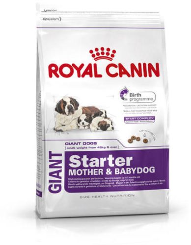 Royal Canin SHN Giant Starter Mother & Baby Prémium Minőségű Száraz Kutyatáp Óriás Testű Anyakutyáknak és Kölykeiknek 15kg - Teljes Értékű Táplálék az Egészséges Kezdetekhez