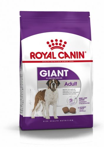 Royal Canin SHN Giant Adult Prémium Minőségű Száraz Kutyatáp Óriás Testű Felnőtt Kutyáknak 4kg - Teljes Értékű Táplálék 18 Hónapos Kortól