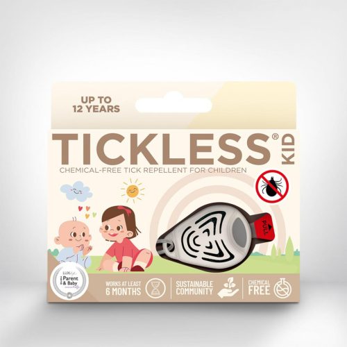 Tickless Ultrahangos Kullancsriasztó Babáknak és Gyermekeknek Bézs Színben - Biztonságos Védelem Kullancsok Ellen