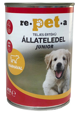 Repeta Classic Dog Junior Teljes Értékű Állateledel Kölyök Kutyák Részére 415g - Egészséges Növekedés és Fejlődés Támogatása