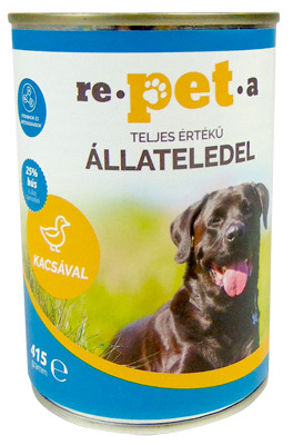 Repeta Classic Dog Teljes Értékű Állateledel Kutyák Részére Kacsa Ízesítéssel 415g - Ízletes és Tápláló Eledel Kedvenced Számára
