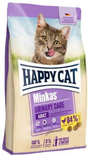 Happy Cat Minkas Urinary Care Száraz Macskaeledel 1.5kg - Csökkentett Ásványianyag-tartalmú, Könnyen Emészthető Baromfihússal, Húgyúti Egészséget Támogató Táplálék Felnőtt Macskáknak