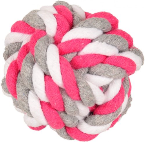Flamingo Kutyajáték Kötél Labda Pink 8.5cm - Tartós és Rágásálló Játék Kutyáknak