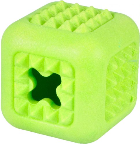 Flamingo Kutyajáték Habszivacs Kocka Menta 7cm - Puha és Rágásálló Játék Kutyáknak