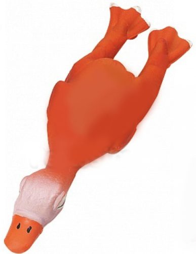 Flamingo Kutyajáték Latex Kacsa Mini 13cm - Tartós és Rágásálló Játék Kistestű Kutyáknak