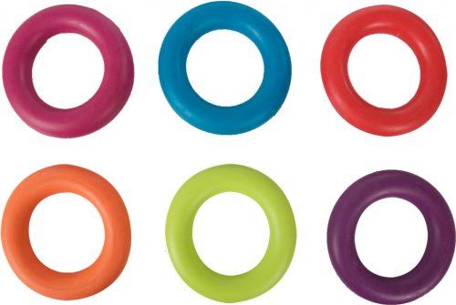 Flamingo Kutyajáték Gumi Karika Sima 9cm - Tartós és Rágásálló Játék Kutyáknak