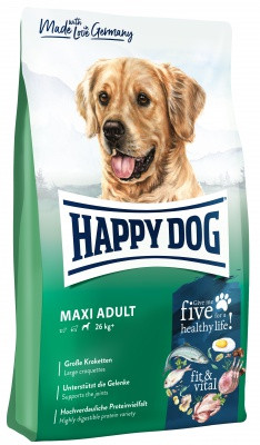 Happy Dog Fit & Vital Maxi Adult Száraz Kutyatáp 1kg - Gluténmentes, Változatos Fehérjeforrásokkal Nagytestű Felnőtt Kutyáknak