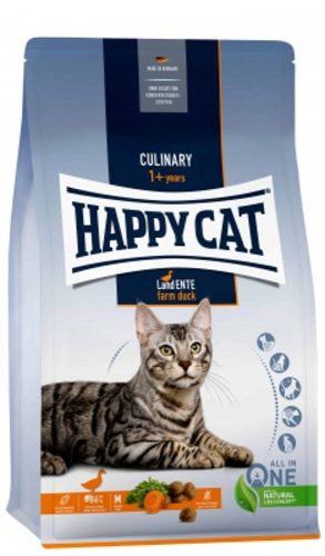 Happy Cat Culinary Adult Land-Ente Száraz Macskaeledel Felnőtt Macskáknak 1.3kg- Gabonamentes Kacsával és Sárgarépával