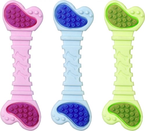Flamingo Kutyajáték Gumi Puppy Dental Ruffus 13cm - Fogápoló Rágójáték Kölyökkutyáknak