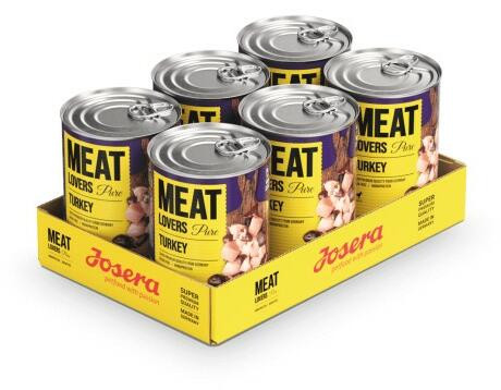 Josera MeatLovers Pure Turkey 6x400g - Gabonamentes, Monoproteines Nedves Kutyatáp Felnőtt Kutyáknak