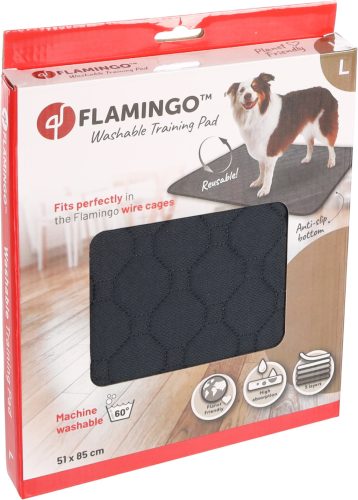 Flamingo Mosható Kutyapelenka Szürke L - Környezetbarát és Tartós Megoldás Nagytestű Kutyáknak