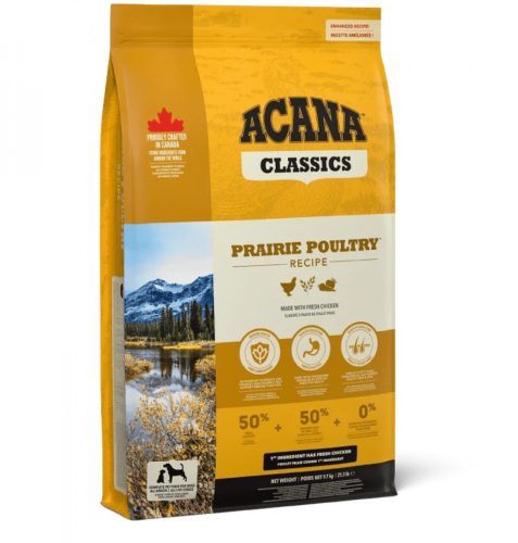 Acana Prairie Poultry Prémium Minőségű Gabonamentes Száraztáp Kutyáknak 14.5kg - Kiegyensúlyozott Táplálásért és Egészséges Emésztésért