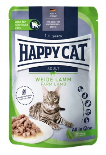 Happy Cat Pouch Szósz Culinary Bárány Nedves Macskaeledel Felnőtt Macskáknak 20x85g - Gabonamentes, Könnyen Emészthető Receptúra Harmonikus Növekedéshez