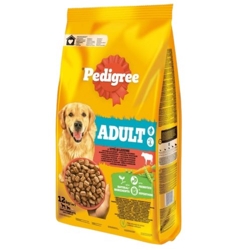 Pedigree Száraz  Adult Marha-Zöldség  12+3 Kg Ajándék