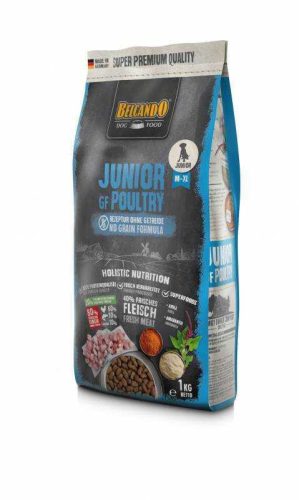 Belcando Junior Prémium Minőségű Gabonamentes Száraztáp Kutyáknak Friss Baromfihússal 1kg - Egészséges Fejlődésért és Erős Izomzatért