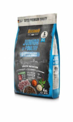 Belcando Junior Prémium Minőségű Gabonamentes Száraztáp Kutyáknak Friss Baromfihússal 4kg - Egészséges Fejlődésért és Erős Izomzatért