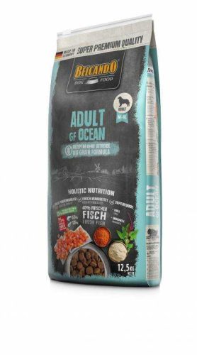 Belcando Adult GF Ocean Száraz Kutyatáp Felnőtt Kutyáknak 12,5kg - Gabonamentes, Hipoallergén, Tengeri Halfélékből Származó Fehérjével, Omega-3 Zsírsavakkal és Emésztést Támogató Összetevőkkel