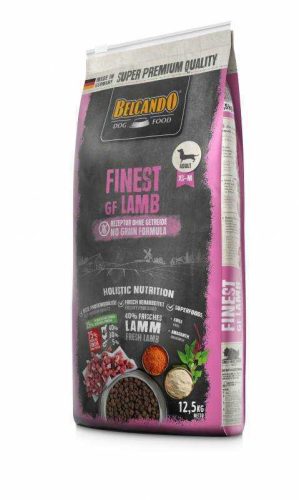 Belcando Finest Grain Free Lamb Prémium Minőségű Gabonamentes Száraztáp Felnőtt Kutyáknak Friss Bárányhússal 12.5kg - Kiegyensúlyozott Táplálásért és Egészséges Emésztésért