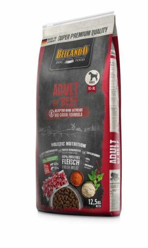 Belcando Adult Grain Free Beef Prémium Minőségű Gabonamentes Száraztáp Felnőtt Kutyáknak Friss Marhahússal 12.5kg - Erős Izomzatért és Kiegyensúlyozott Vitalitásért