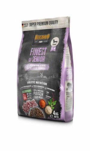 Belcando Finest Grain Free Senior Prémium Minőségű Gabonamentes Száraztáp Idős Kutyáknak Friss Hússal 4kg - Vitalitás Megőrzéséért és Egészséges Ízületekért