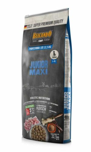 Belcando Junior Maxi Prémium Minőségű Száraztáp Nagytestű Kölyökkutyáknak Friss Baromfihússal 22.5kg - Kiegyensúlyozott Növekedésért és Egészséges Emésztésért
