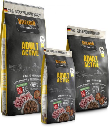 Belcando Adult Active Prémium Minőségű Száraztáp Felnőtt Kutyáknak Friss Baromfihússal 4kg - Magas Energiaszintű Táplálásért és Egészséges Emésztésért