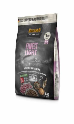Belcando Finest Light Prémium Minőségű Száraztáp Túlsúlyos vagy Idősebb Kistestű és Közepes Testű Kutyáknak Friss Baromfihússal 4kg