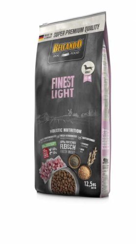 Belcando Finest Light Prémium Minőségű Száraztáp Túlsúlyos vagy Idősebb Kistestű és Közepes Testű Kutyáknak Friss Baromfihússal 12.5kg