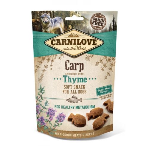 Carnilove Dog Semi Moist Snack Ponty & Kakukkfű Jutalomfalat Kutyáknak 200g - Gabonamentes, Anyagcserét Támogató