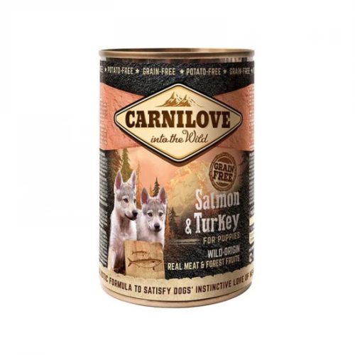 Carnilove Puppy Konzerv Lazaccal és Pulykával Gabonamentes Nedvestáp Kölyökkutyáknak 400g