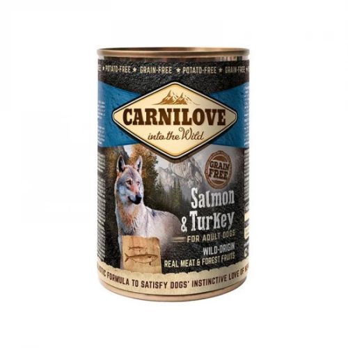 Carnilove Adult Konzerv Lazaccal és Pulykával Gabonamentes Nedvestáp Felnőtt Kutyáknak 400g