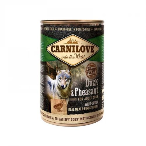 Carnilove Adult Konzerv Kacsával és Fácánnal Gabonamentes Nedvestáp Felnőtt Kutyáknak 400g