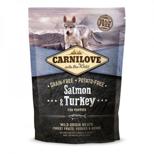 Carnilove Puppy Lazac & Pulyka Gabonamentes Kölyökkutya Száraztáp 1.5kg - Egészséges Növekedéshez. Érzékeny Emésztéshez