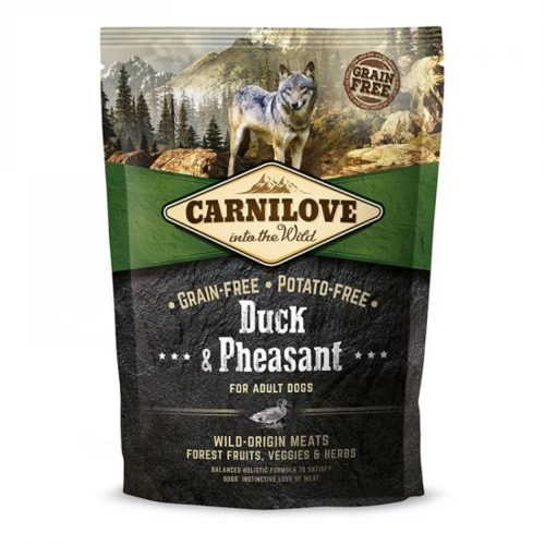 Carnilove Adult Kacsa & Fácán Gabonamentes Száraztáp Felnőtt Kutyáknak 1.5kg