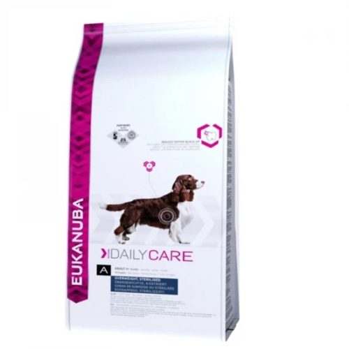 Eukanuba Daily Care Overweight & Sterilised Prémium Minőségű Száraztáp Felnőtt Kutyáknak Csirkehússal 2.3kg