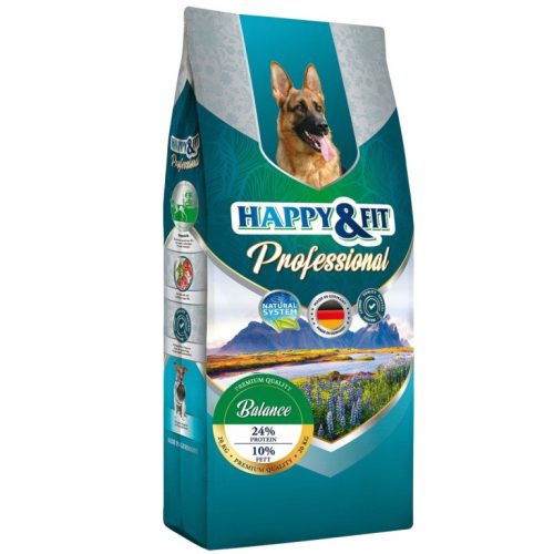 Happy & Fit Professional Balance Prémium Minőségű Száraztáp Felnőtt Kutyáknak 20kg - Könnyen Emészthető Összetevőkkel, Búzagluténmentes Receptúrával