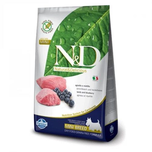 N&D Prime Bárány & Áfonya Száraz Kutyatáp Kistestű Felnőtt Kutyáknak 7kg - Gabonamentes, Hipoallergén, Állati Eredetű Fehérjével
